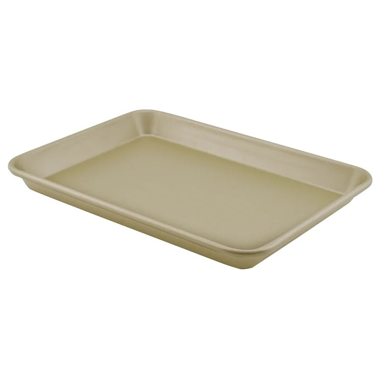 Mainstays Gold Nonstick Aluminized 12.5" x 9.1" x 1" Quarter Sheet Pan, Multi-Purpose, Jelly Roll... | Walmart (US)