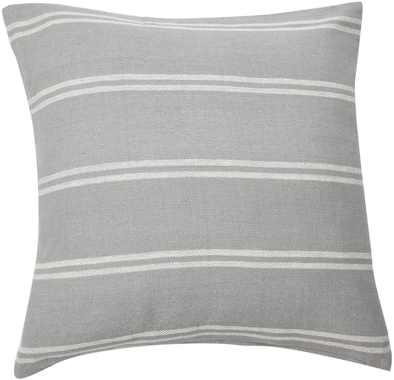 Creative Co-Op 20" Square Interwoven Double-Striped Cotton Pillow Decorative Pillow Cover, 20" x ... | Amazon (US)