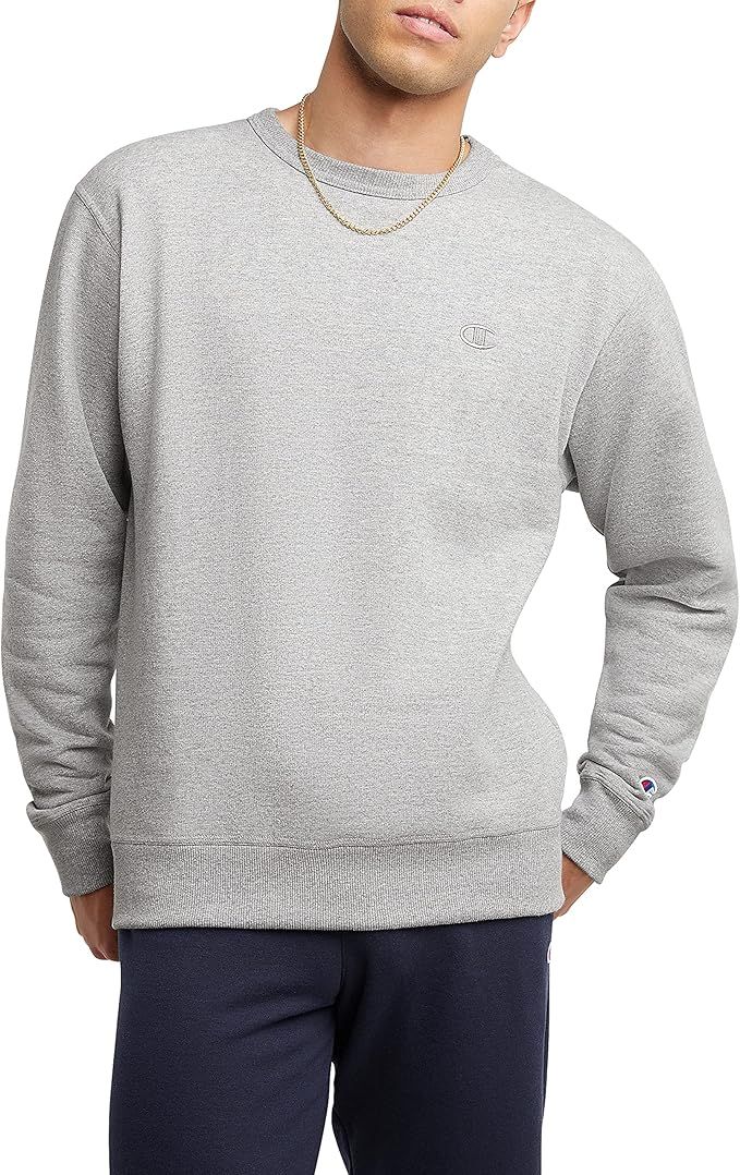 Champion Men's Powerblend Crewneck Sweatshirt,Best Crew Sweatshirts for Men(Reg. or Big & Tall) | Amazon (US)