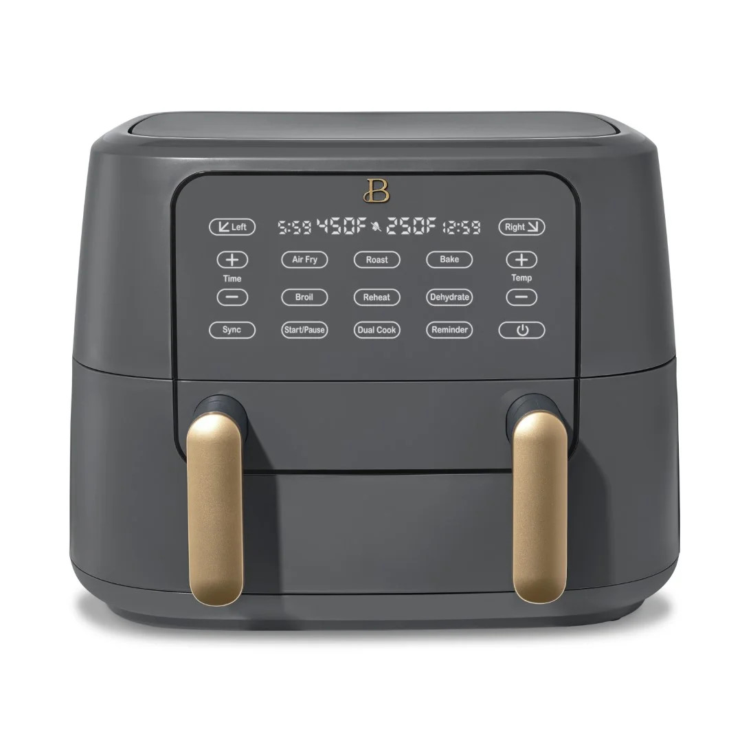 Beautiful 9QT TriZone Air Fryer, Oyster Grey by Drew Barrymore | Walmart (US)