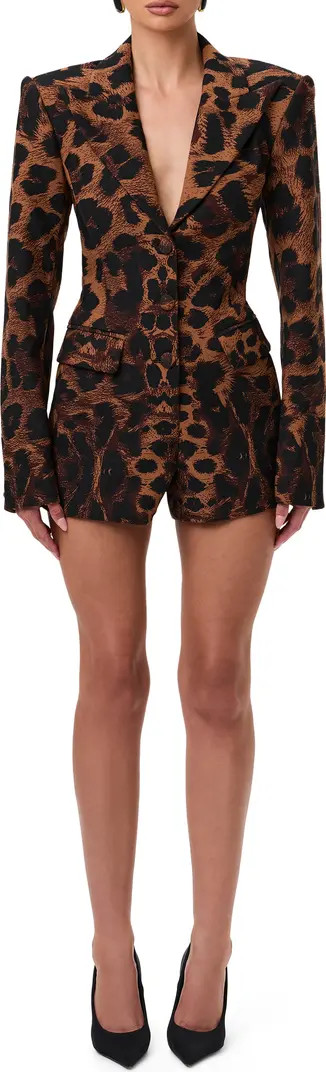 Long Sleeve Ponte Blazer Romper | Nordstrom