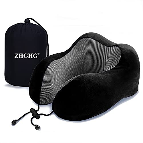 ZHCHG Travel Pillow, Best Memory Foam Neck Pillow for Airplane, Head Support Comfortable Pillow f... | Amazon (CA)