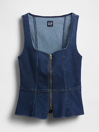 Denim Zip Vest | Gap (US)