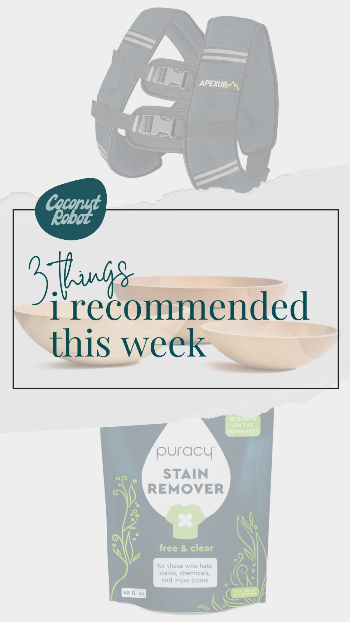 My first for this series: 3 things I recommended this week. Simple. To the point. Fun and hopefully, helpful! 