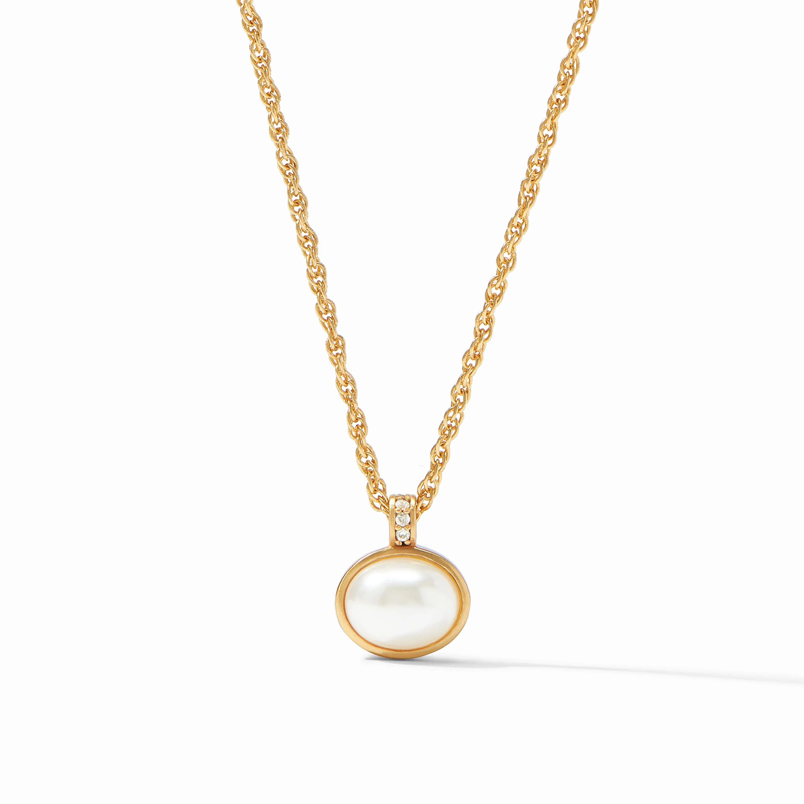 Antonia Gold Solitaire Necklace | Julie Vos | Julie Vos