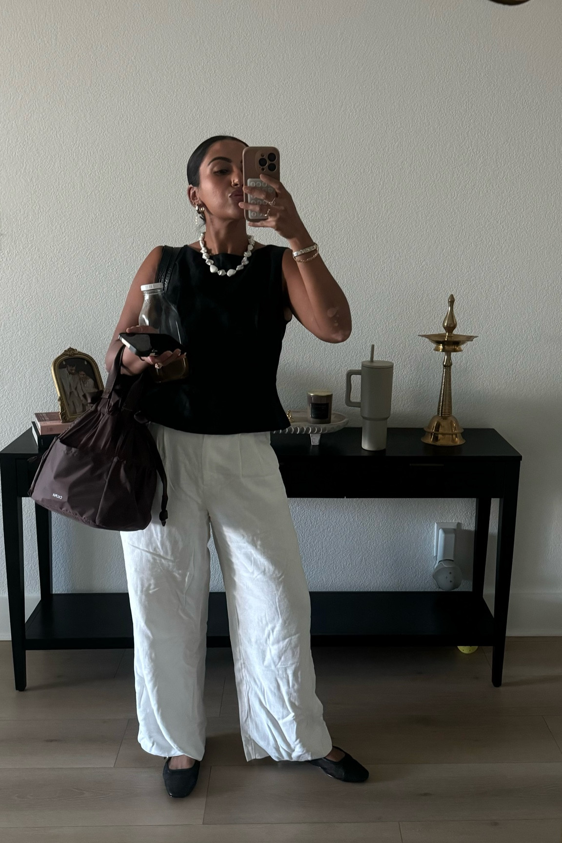 Office ootd 
linen pants- size 27 R 
top- size 8 
shoes- 8 tts 


#LTKU #LTKShoeCrush #LTKWorkwear