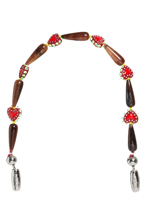 ossa Western Heart Wrist Strap for iPhone Case in Red Agate at Nordstrom | Nordstrom