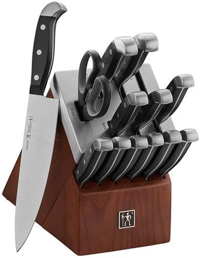 HENCKELS Statement 14-piece Self-Sharpening Knife Set with Block, Chef Knife, Paring Knife, Bread... | Amazon (US)