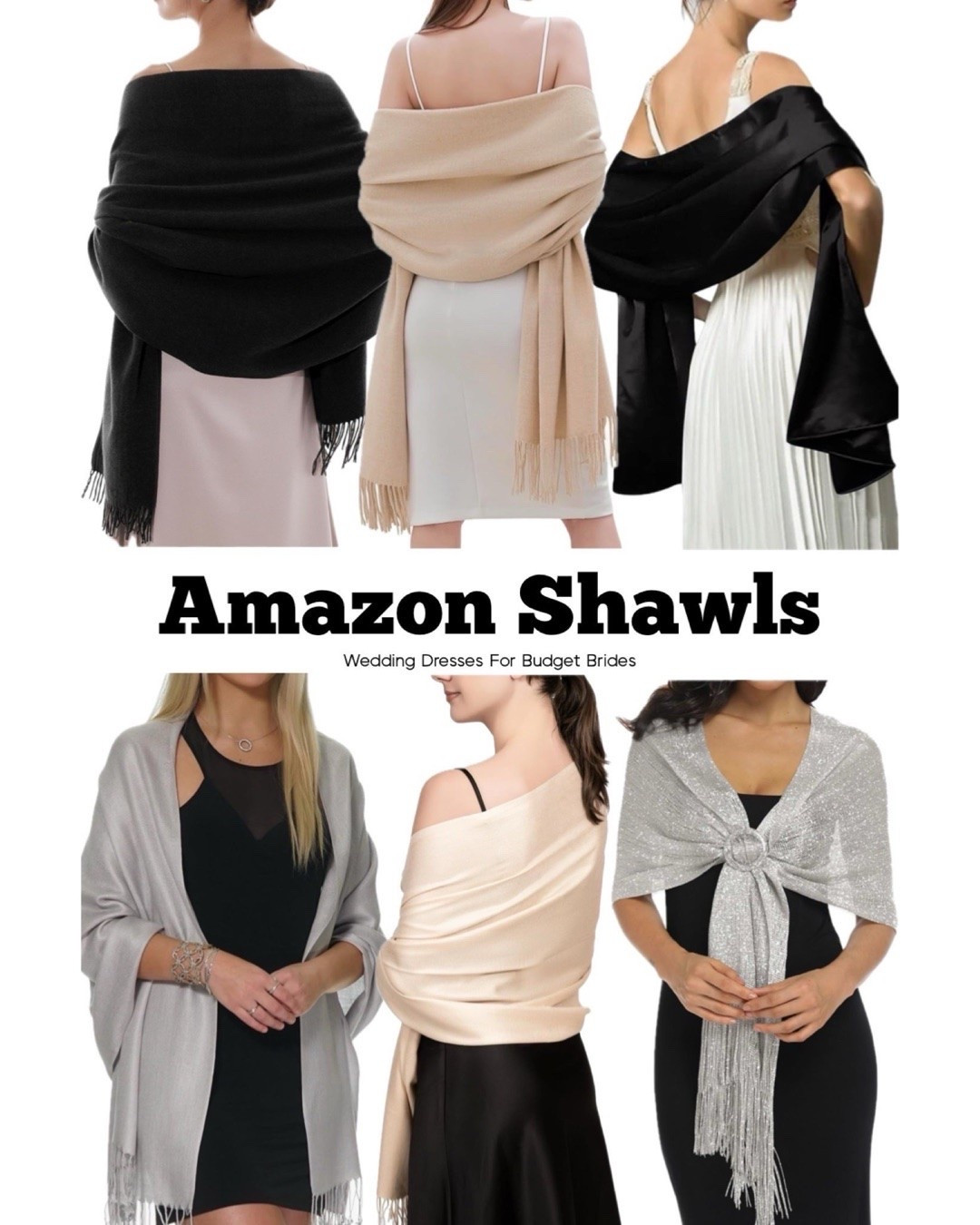 Stay warm in these Amazon shawls for the bride and wedding party.

Wraps, wedding accessories, bridal accessories, cover ups, bridesmaid gifts, affordable gift ideas.

#LTKWedding #LTKSeasonal
