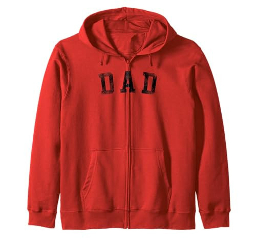 Dad - Classic Bold Font Birthday Dad Zip Hoodie | Amazon (US)