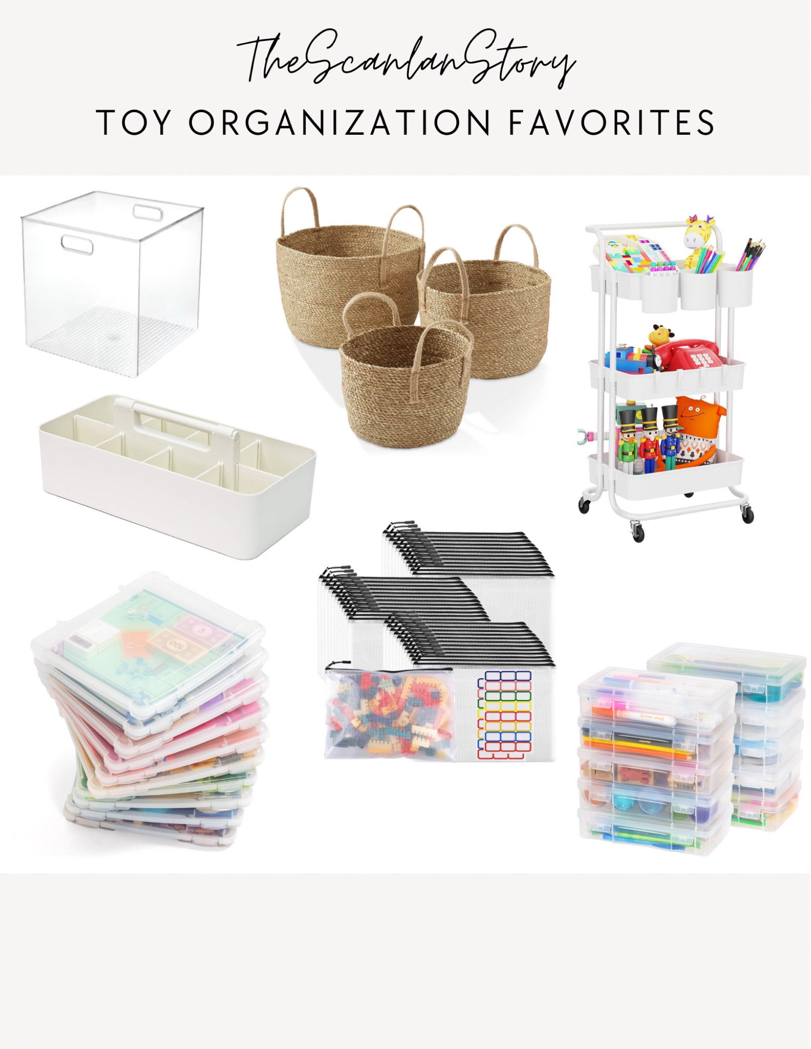 Tis the season for organizing all the things - especially all of those new toys! These are my FAVORITE go-to organization products for keeping the chaos at bay. #organization #playroom 

#LTKFamily #LTKHome #LTKKids