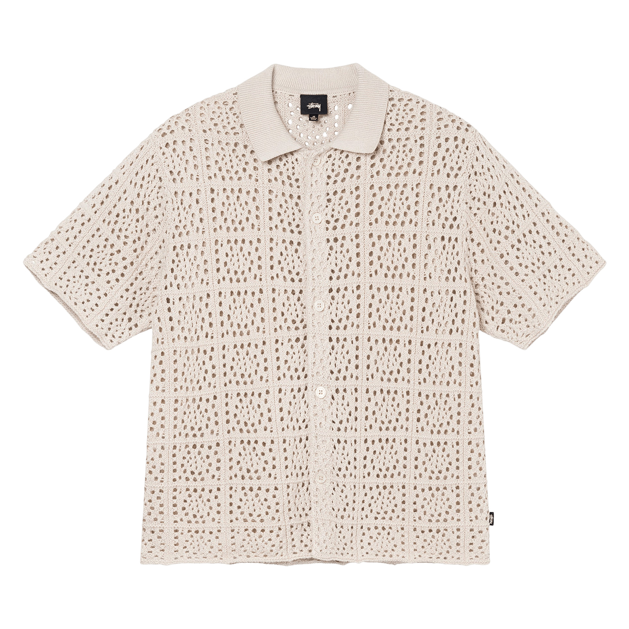 Stussy Crochet Shirt 'Natural' | GOAT