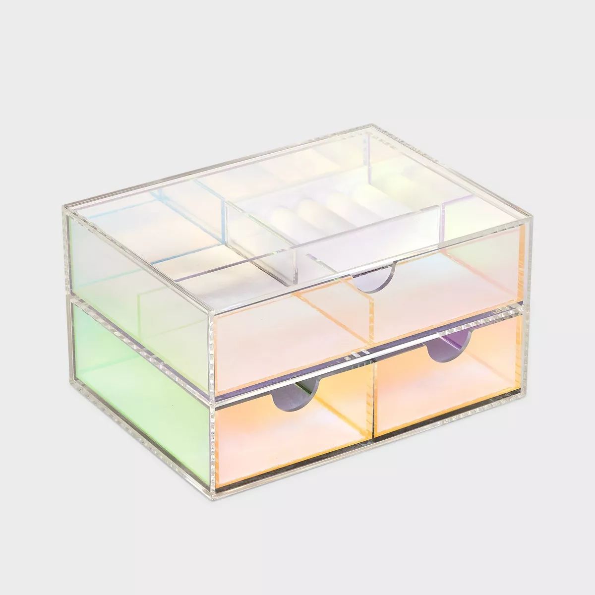 Medium Acrylic Drawers Jewelry Box- A New Day™ Iridescent | Target