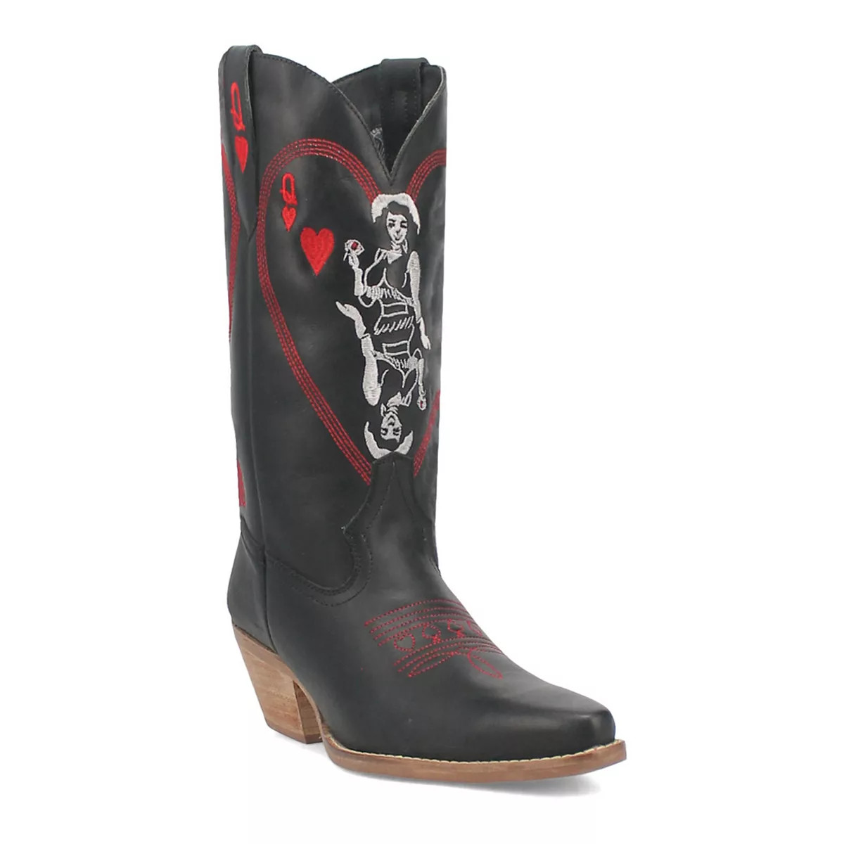 Women's Dingo Queen A Hearts Leather Western Boots | Kohl's