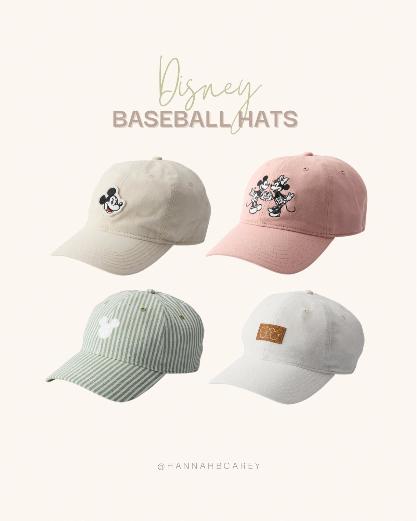 Disney spring and summer baseball style hats! Ask me how fast I ordered that seersucker Disney hat?! 

Neutral Disney hats, Disney mom, Disney hat Disney dad hat, disney hat, disney summer hat, Disney spring hat, neutral Disney style, mom Disney style, dad Disney style


#LTKtravel #LTKunder50 #LTKstyletip