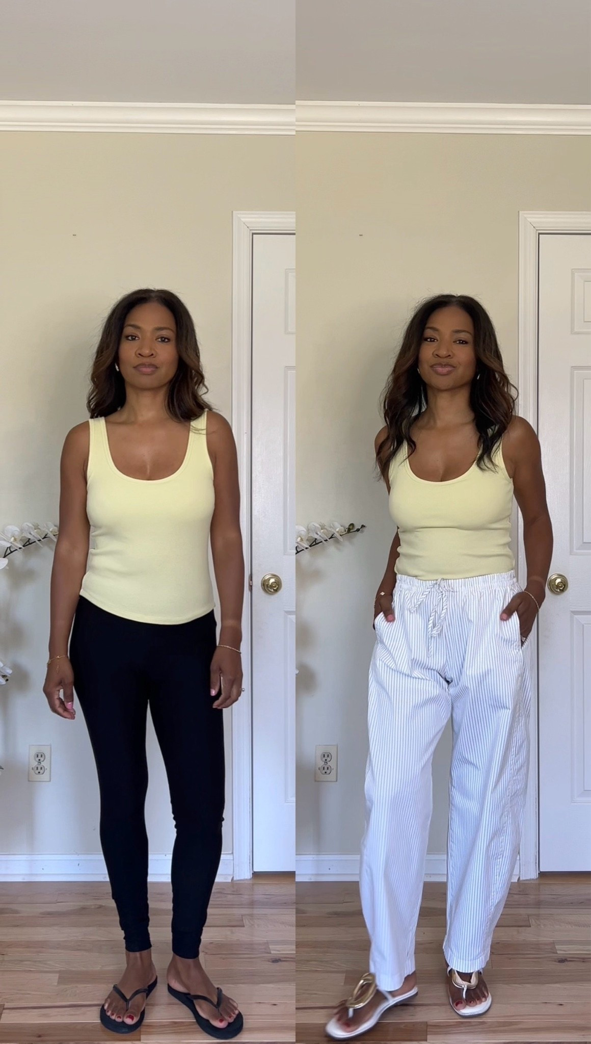 Wearing a small in tank top and all of the pants.

#LTKgrwm #LTKootd #LTKOver40