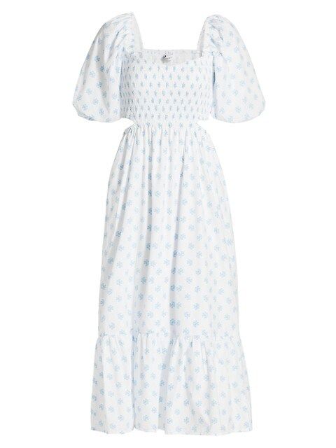 Bloom Linen Cutout Midi Dress | Saks Fifth Avenue