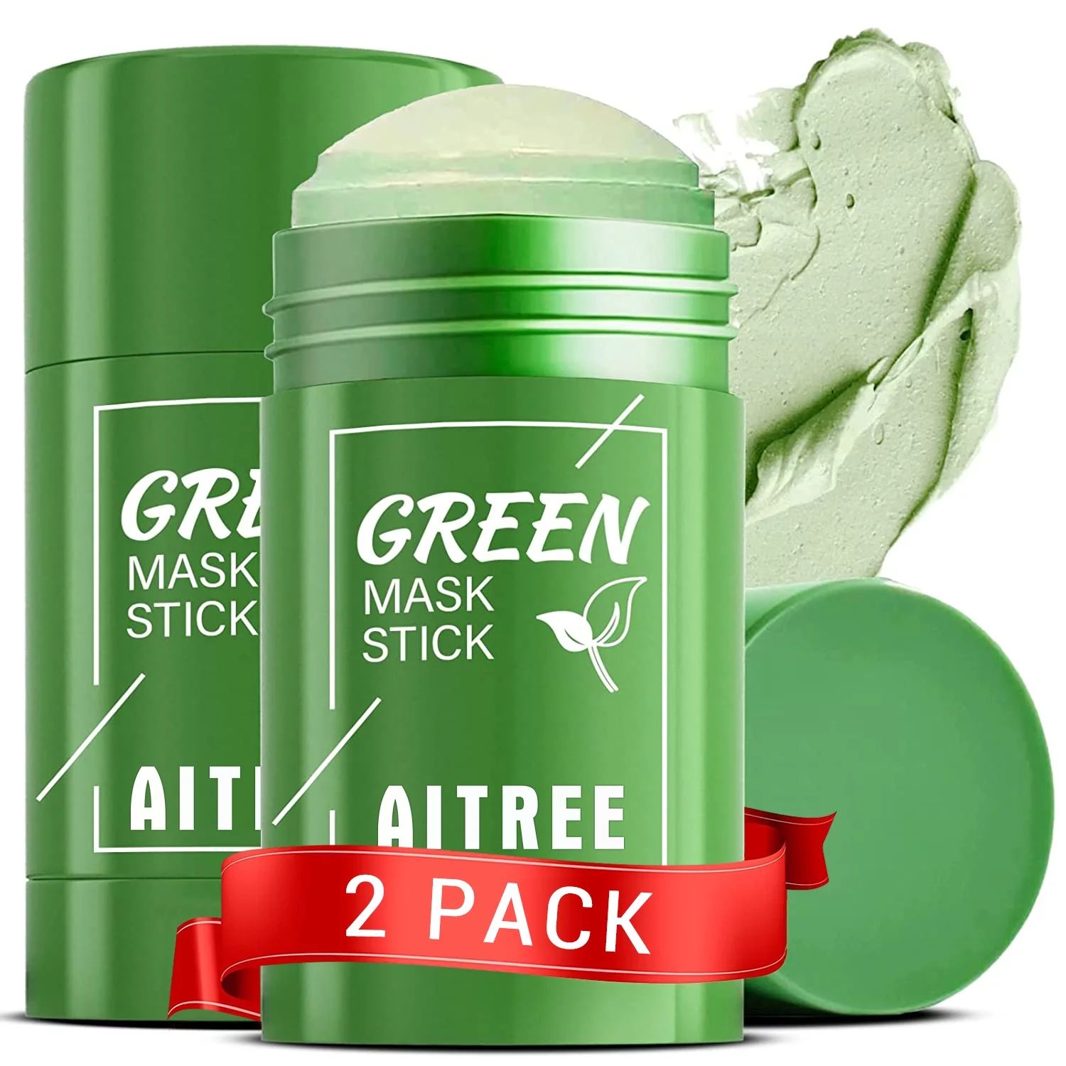 2Pcs Green Tea Mask Stick,Green Mask Stick For Face Moisturizes Oil Control,Green Tea Purifying C... | Walmart (US)