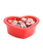 10.95oz Chocolates In Ceramic Heart Dish Candle | TJ Maxx