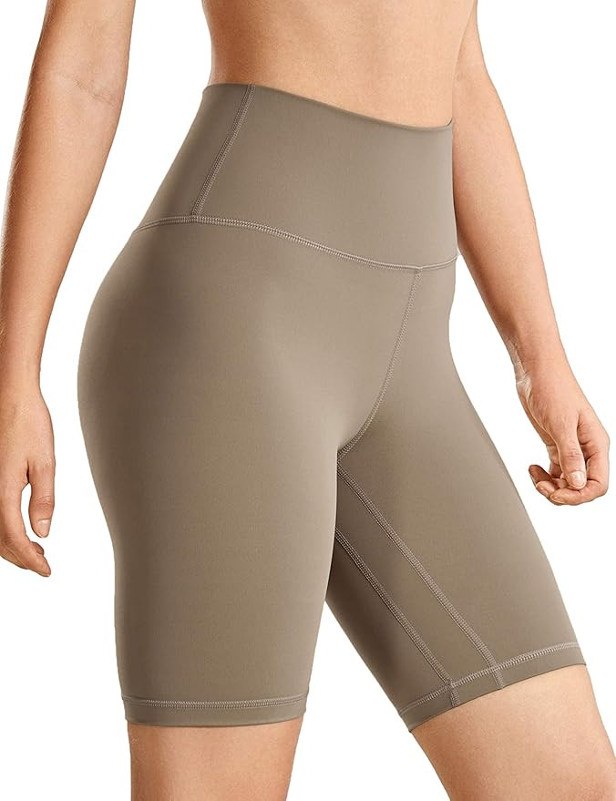 CRZ YOGA Women's Naked Feeling High Waisted Athletic Yoga Shorts for Women Workout Biker Shorts -... | Amazon (US)