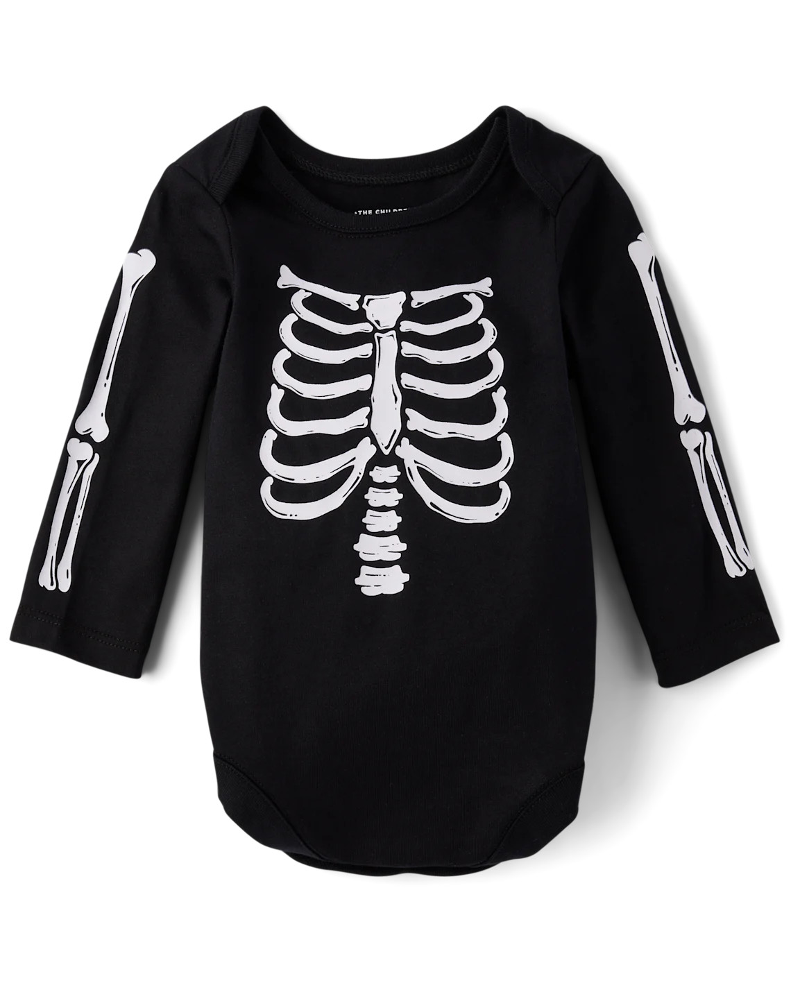 Baby Matching Family Glow Skeleton Graphic Bodysuit - black | The Children's Place