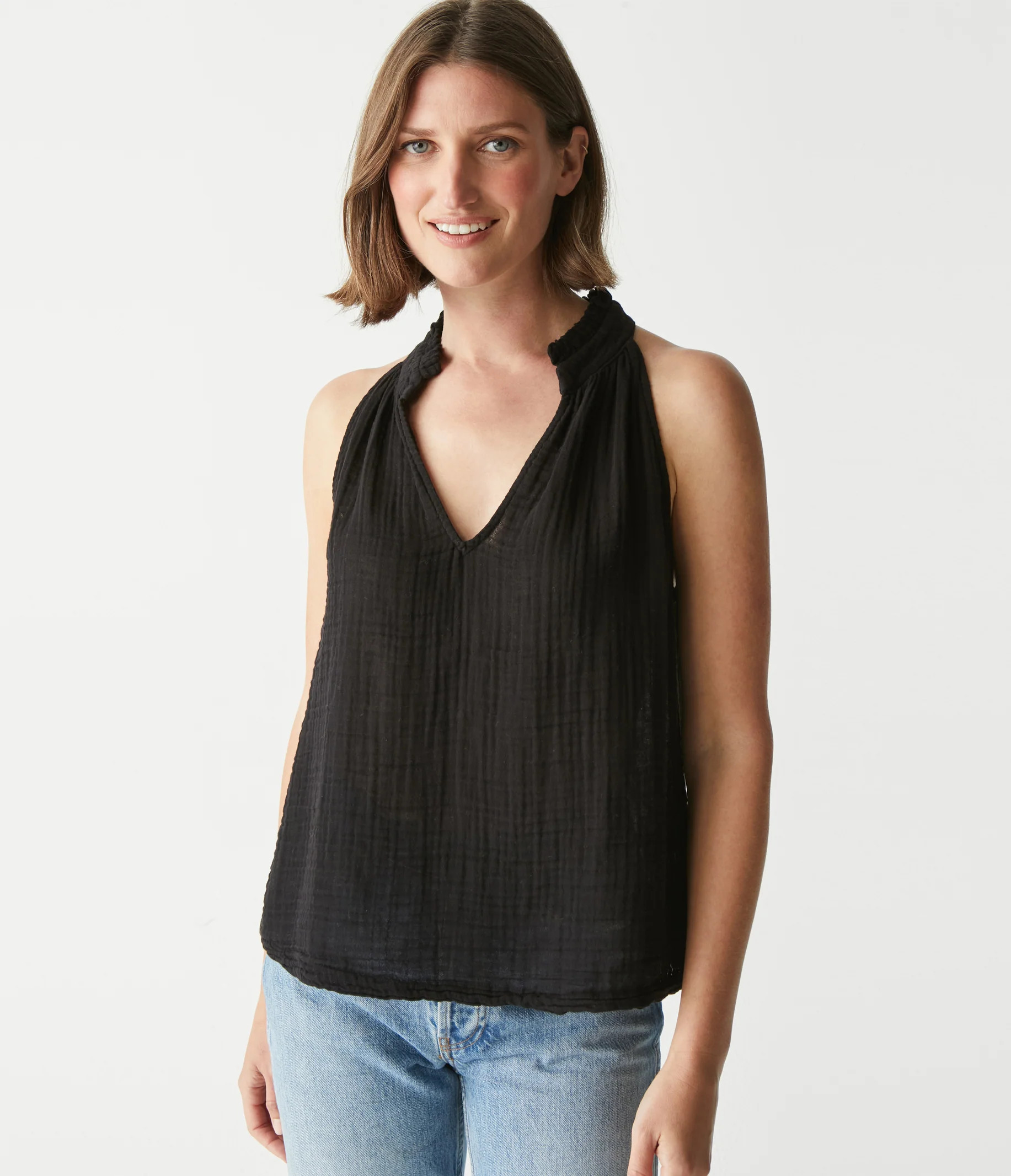 Viola Gauze Tank | MichaelStars.com