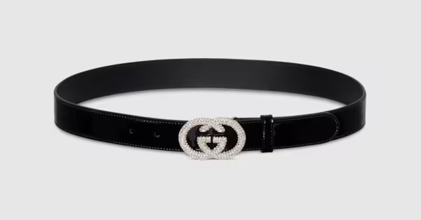 Gucci - Thin belt with Interlocking G buckle | Gucci (US)
