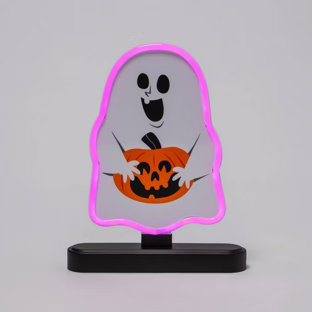 Ghost Character Neon Light Halloween Decorative Sculpture - Hyde & EEK! Boutique™ | Target