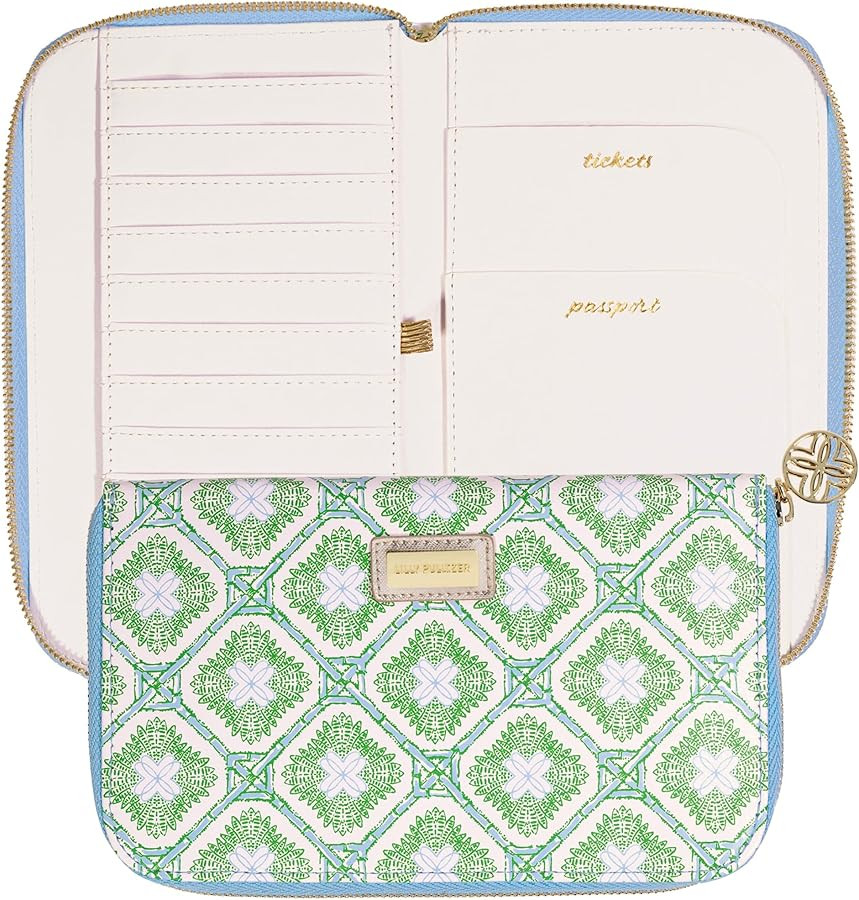 Lilly Pulitzer Leatherette Travel Wallet for Women, Passport Holder with ID Window, Card Slots an... | Amazon (US)