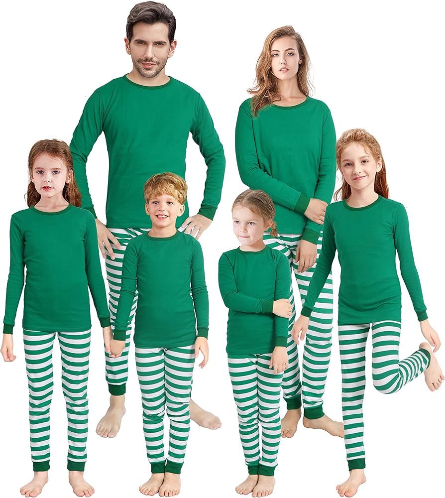 KikizYe Christmas Family Matching Pajamas Family Holiday Pjs Matching Sets | Amazon (US)