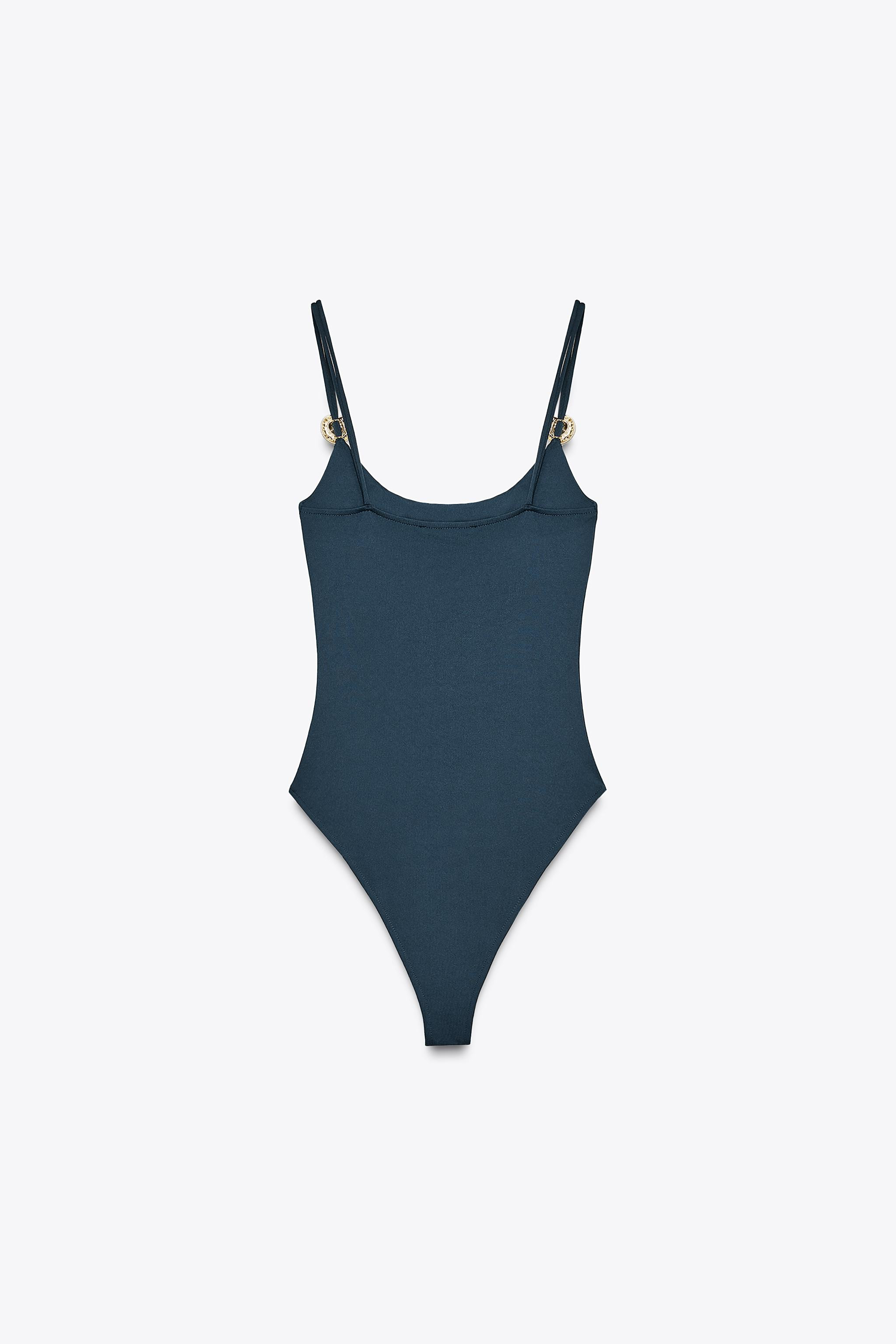 SEASHELL POLYAMIDE BODYSUIT | Zara UK