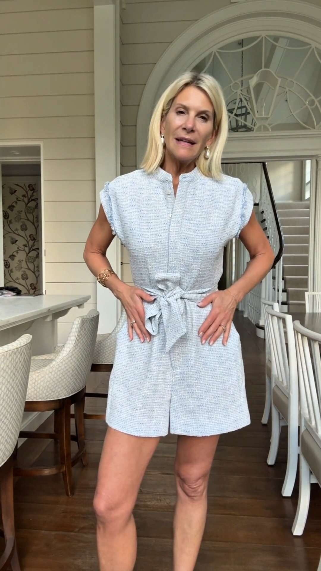 Elegant fully lined tweed romper.  

 #LTKootd #LTKSeasonal #LTKOver40