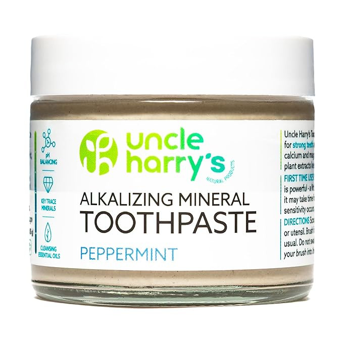 Uncle Harry's Peppermint Remineralizing Toothpaste | Natural Whitening Tooth Paste Freshens Breat... | Amazon (US)