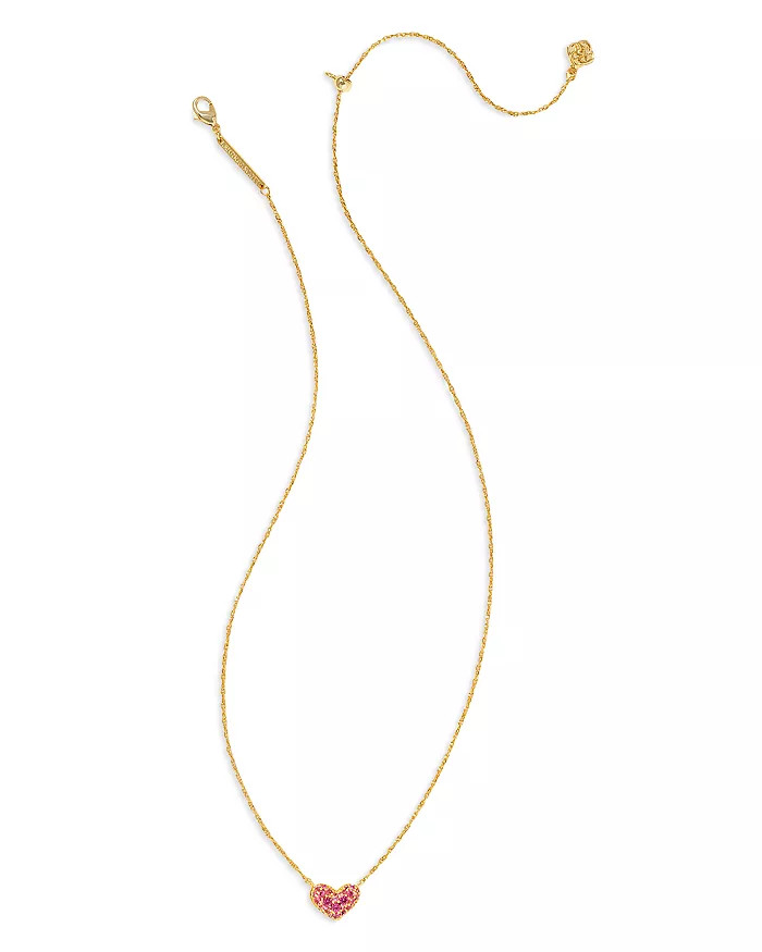 Ari Pavé Heart Adjustable Pendant Necklace, 19" | Bloomingdale's (US)