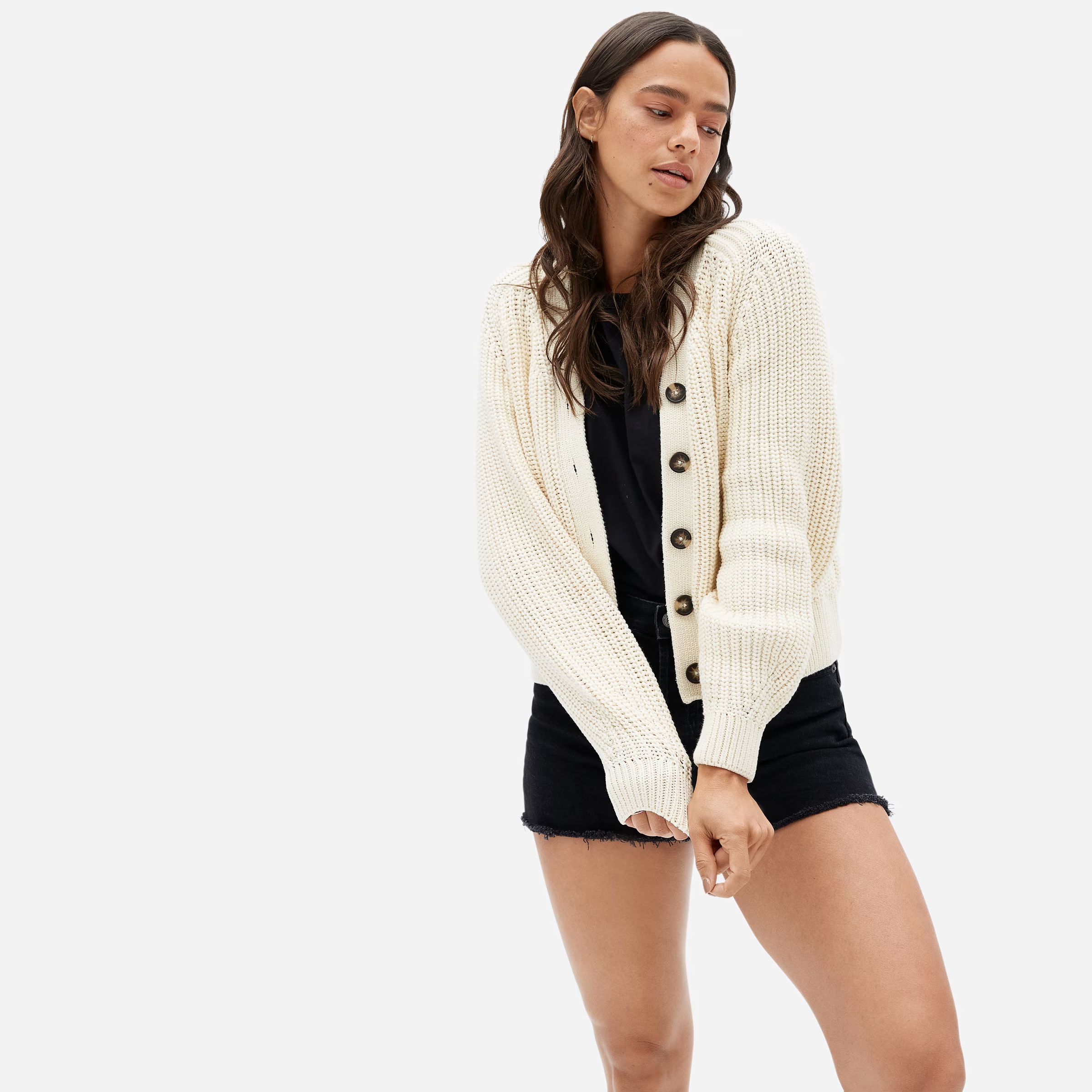 The Texture Cotton Cardigan | Everlane