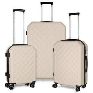 HIKOLAYAE Getaway Dual Wheels Spinner Set - Tan Beige A88-BEIGE-Set - The Home Depot | The Home Depot