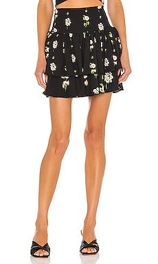 Agua Bendita Iliane Moss Skirt in Black from Revolve.com | Revolve Clothing (Global)