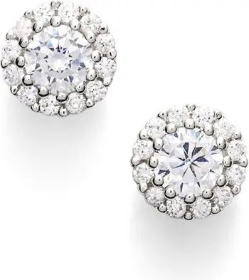 Precious Metal Plated Cubic Zirconia Stud Earrings | Nordstrom