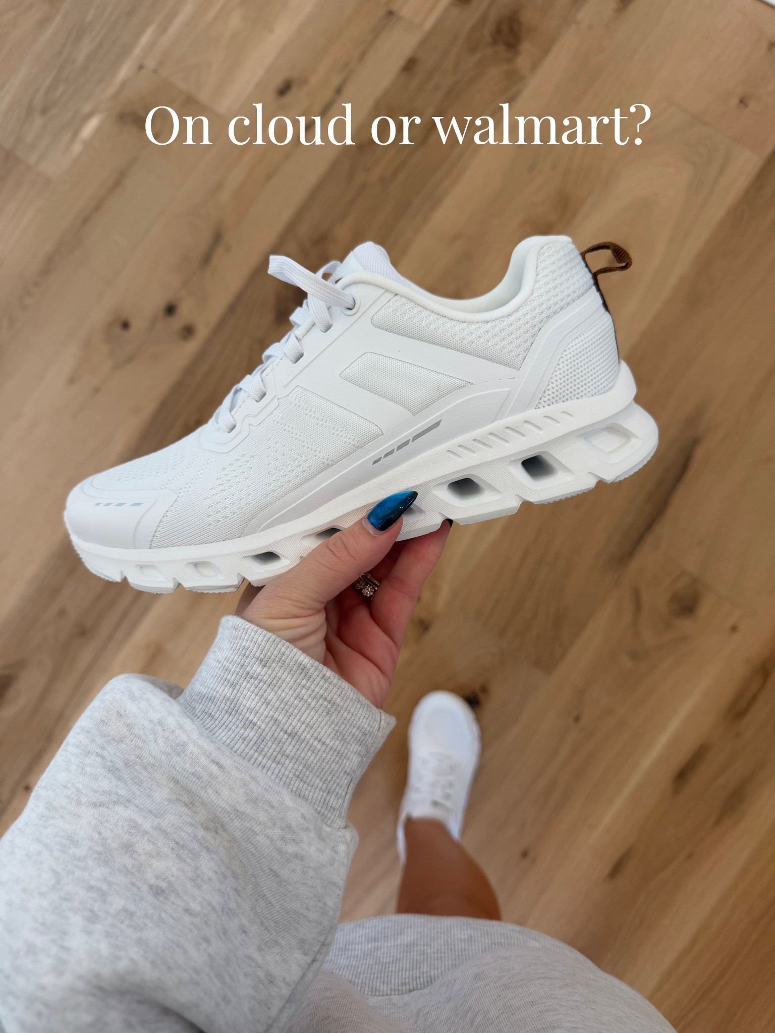 Under $30 everyday white sneaker from Walmart that looks like on cloud 

#LTKgrwm #LTKmomlife #LTKootd