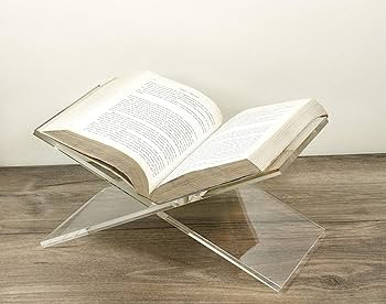 Red Co. Transparent Clear Acrylic Book Holder 2 Piece Reading Stand for Open and Closed Books, Ma... | Amazon (US)