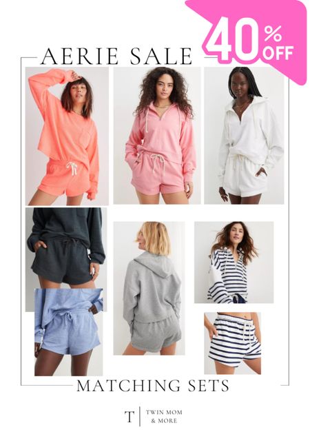 Matching lounge sets from Aerie on sale! These are so comfy and perfect for spring and summer.

#LTKsalealert #LTKfindsunder50