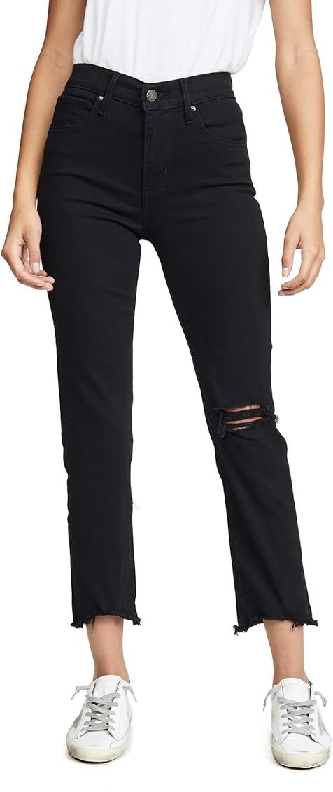 Levi's Women's Premium 724 High Rise Straight Crop Jeans | Amazon (US)