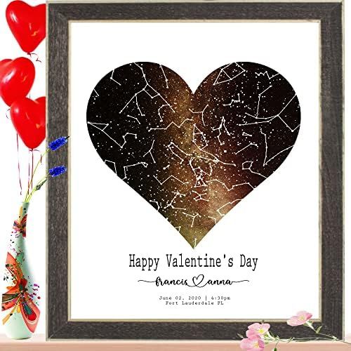 Personalized Star Map for specific date - Customized Constellation map Star Picture Wall Decor - Cus | Amazon (US)