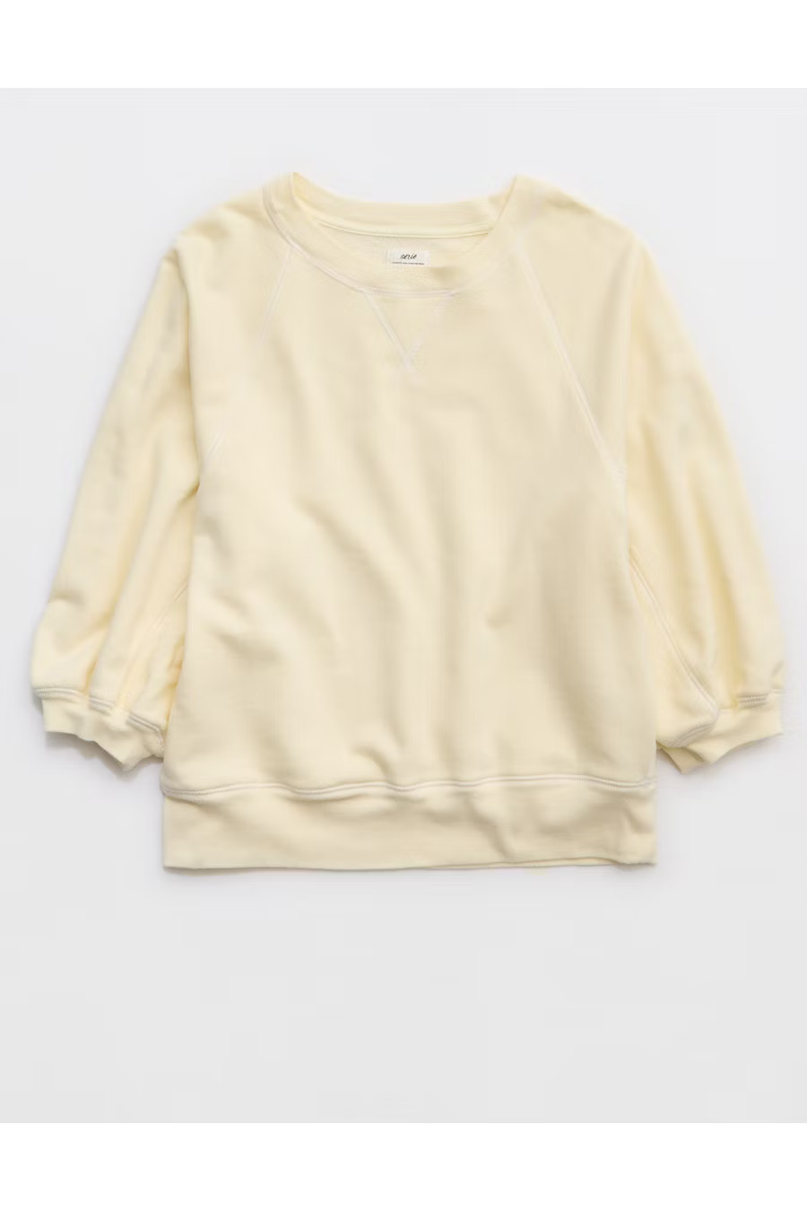 Aerie Femme Sweatshirt Women's Natural Yellow S | Aerie