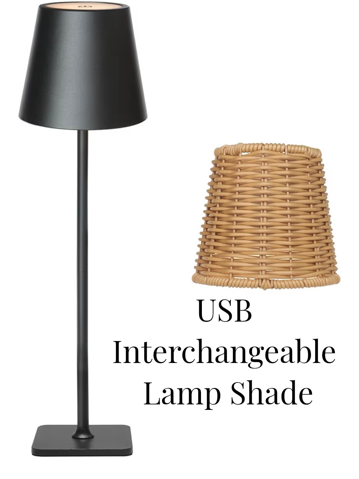 Outdoor Rechargeable Light with the option to change the shade

#LTKSeasonal #LTKHome #LTKSaleAlert