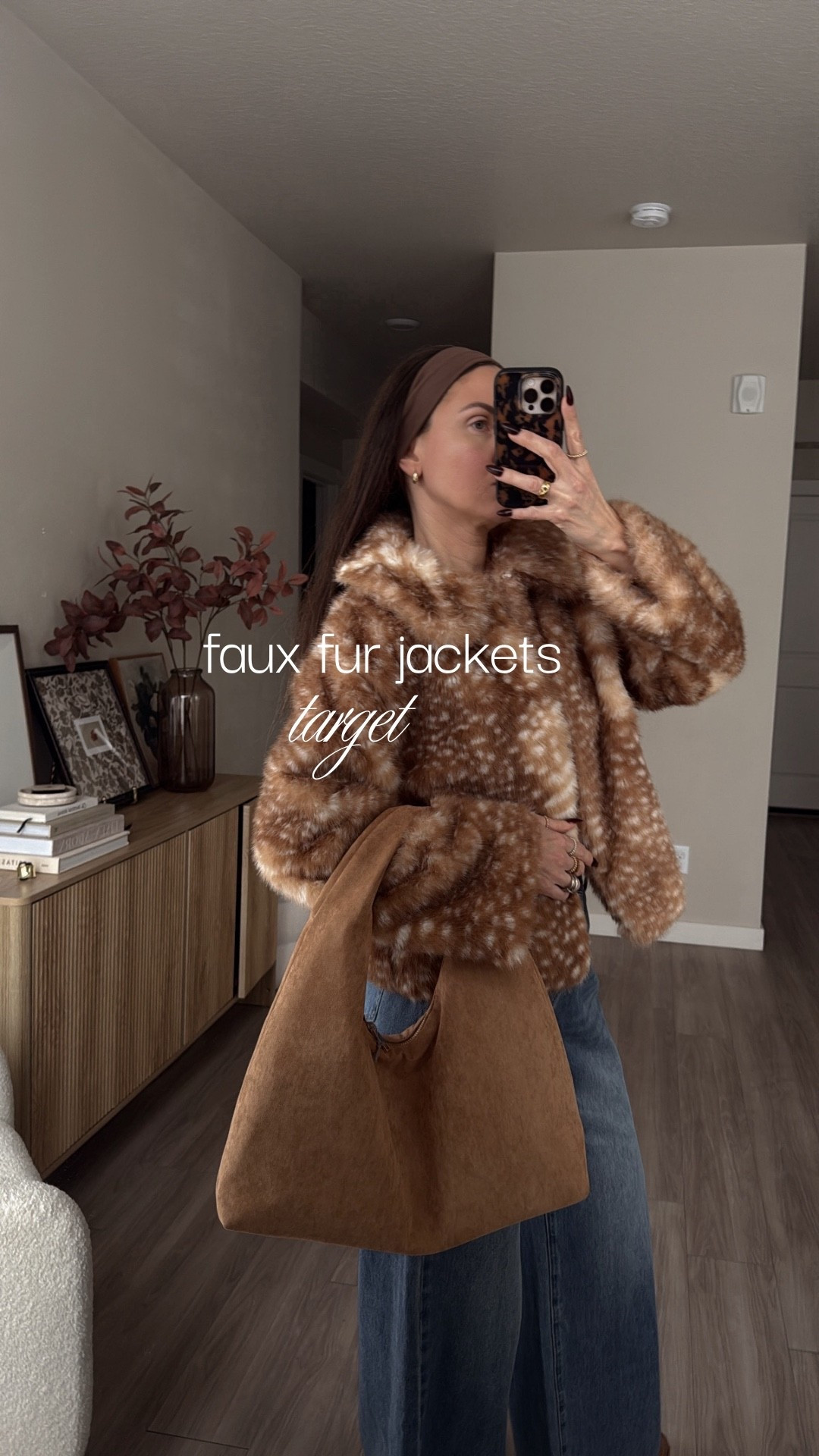 faux fur jackets target 