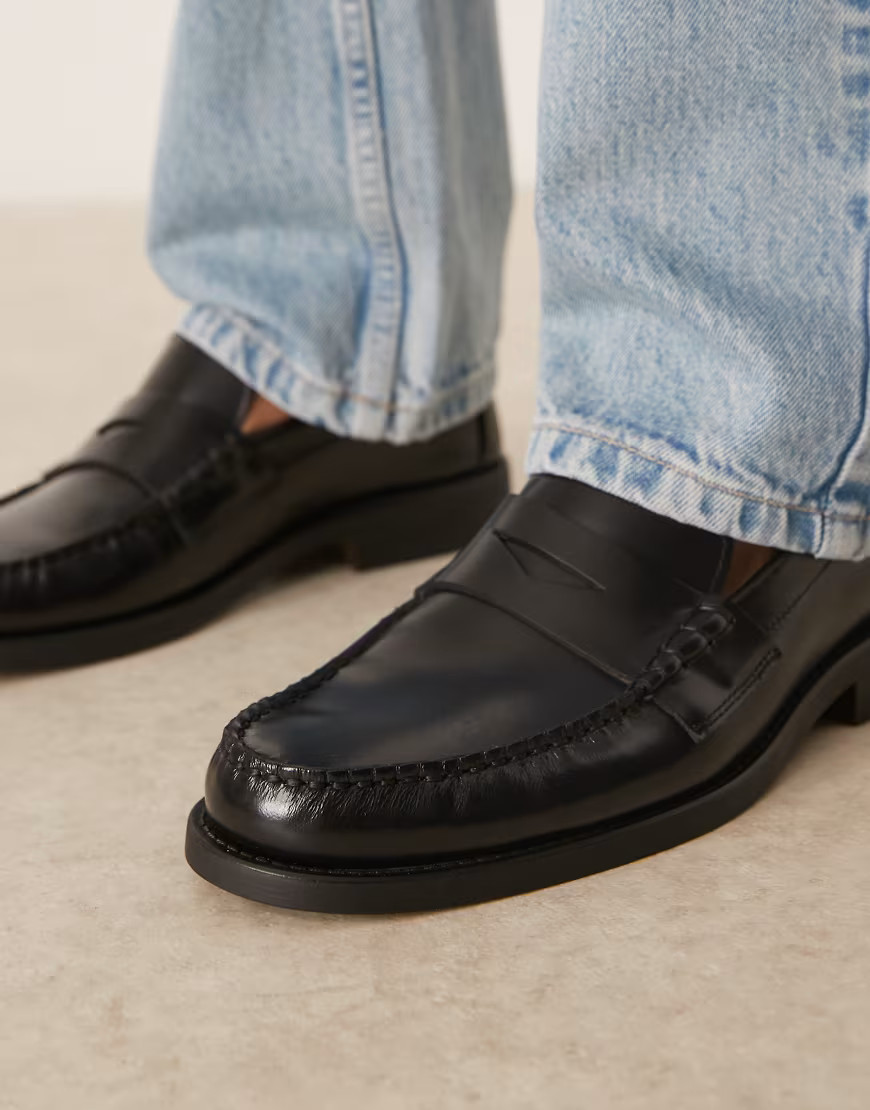 Mango - Mocassini neri in pelle-Nero | ASOS (Global)