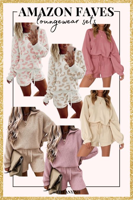 Loungewear sets 
Fuzzy fleece pajamas 
Shorts sets
Matching sets 
Amazon


#LTKhome #LTKunder50 #LTKstyletip