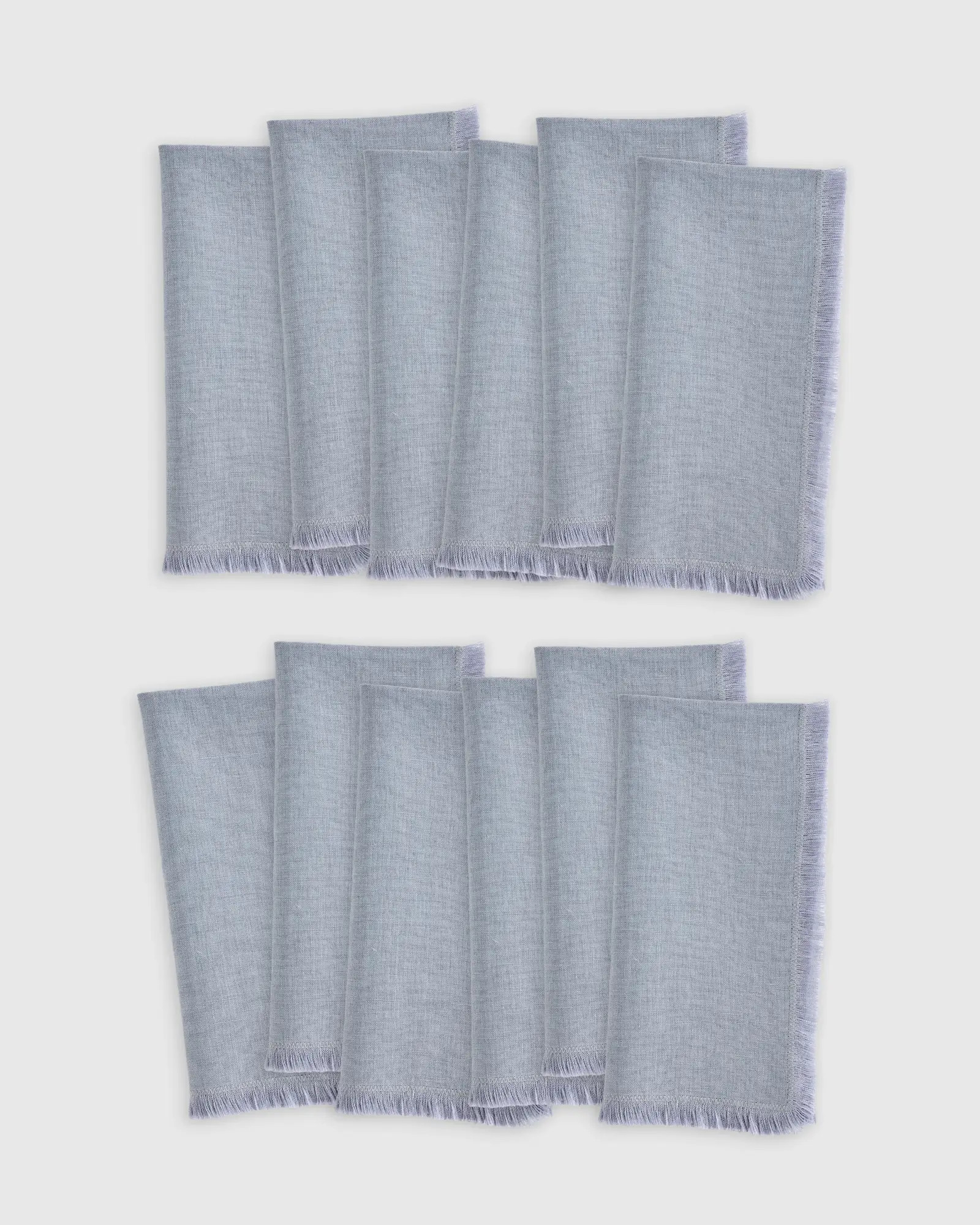 European Linen Fringe Napkins (Set of 12) | Quince