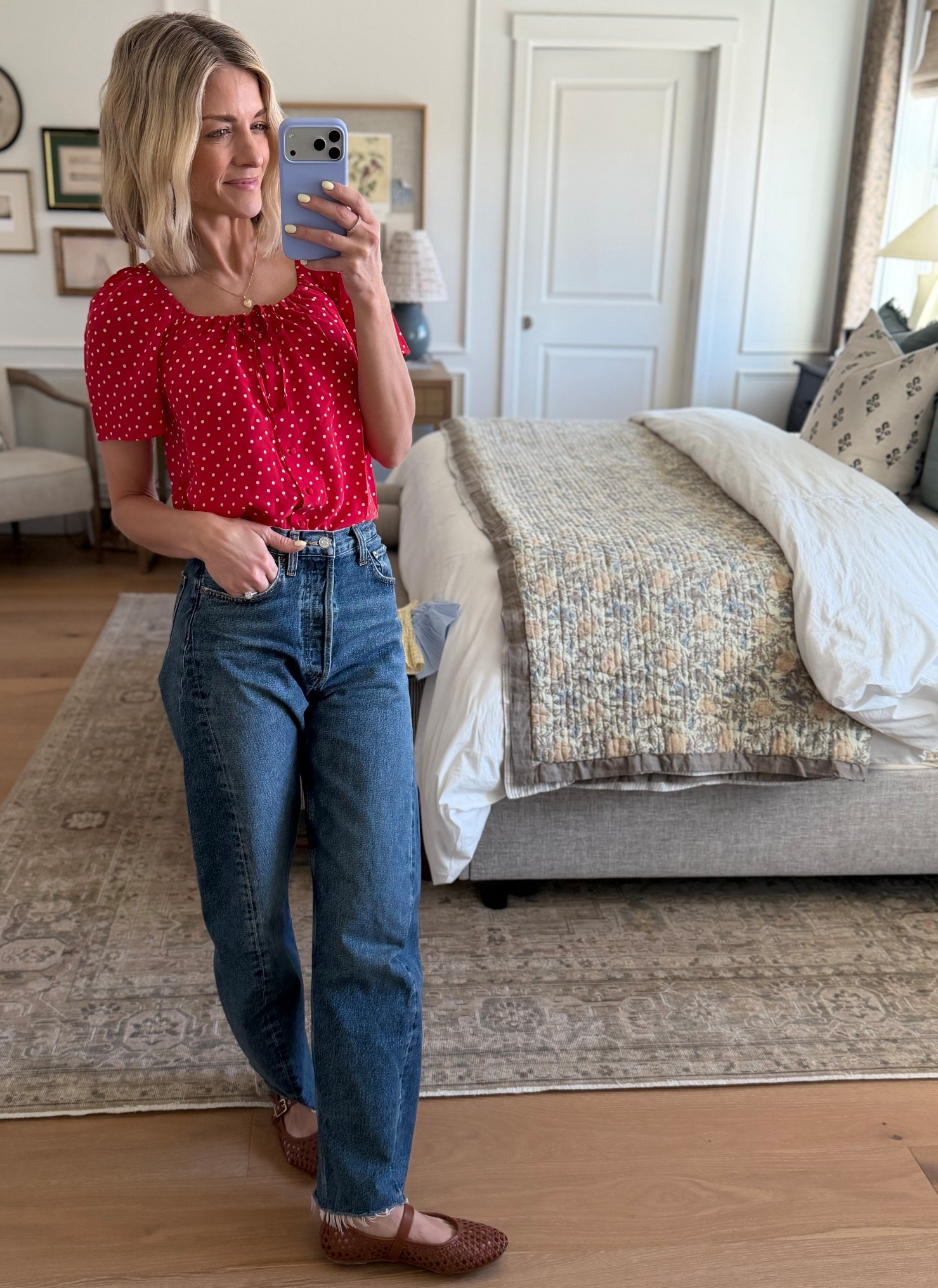 The most darling top! Wearing my true size small. The strings are working so you can cinch to your hearts desire.

#LTKWorkwear #LTKootd #LTKOver40